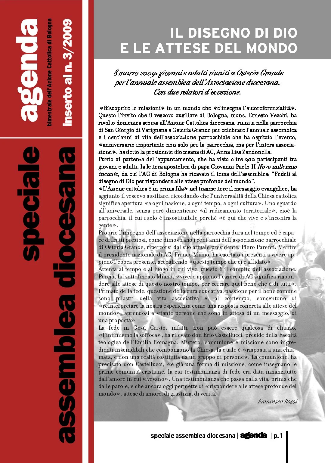 Agenda 3/2009 supplemento