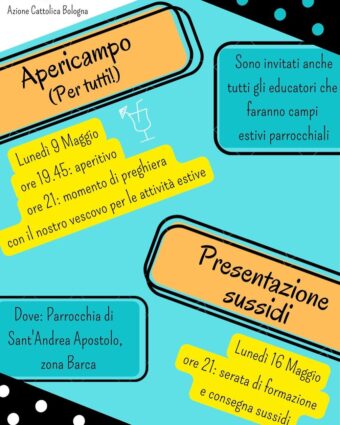 Serate di formazione per i Campi!